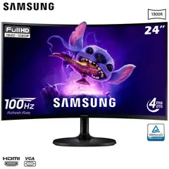 SAMSUNG - Monitor Curvo LS24D360GALXPE 24 FHD VA 4ms 100Hz HDMI VGA