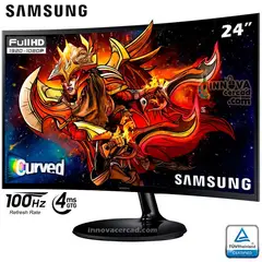 SAMSUNG - Monitor Curvo LS24D360GALXPE 24 FHD VA 4ms 100Hz HDMI VGA