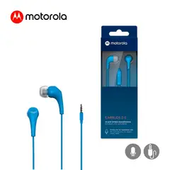 MOTOROLA - Audífonos IN EAR Wired Con Micro Earbuds 2-S Azul