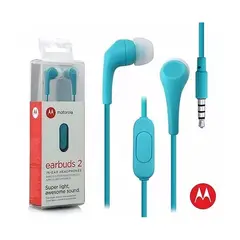 MOTOROLA - Audifonos Earbuds 2 Con Micro Turquesa