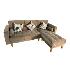 GENERICO - Sofá Mónaco, Seccional 2 piezas - Camel