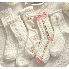 GENERICO - Medias diseño kawai para chica - 5 pares