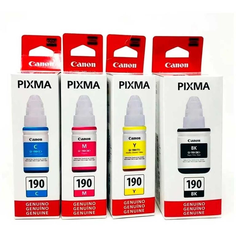 Kit 4 Tintas Original Gi-190 G1100 G2100 G3100 G4100
