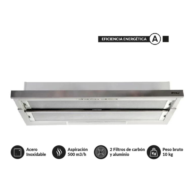 CAMPANA EXTRACTORA 90CM EXTRAIBLE SLIDER 3.O URBAN