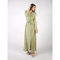 MICHELLE BELAU - ALMUDENA - VESTIDO CAMISERO MANGA LARGA A RAYAS