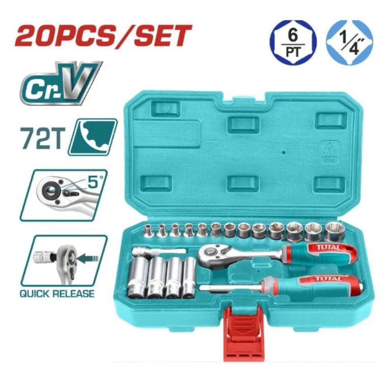 Set Kit Juego De Dados Cuadrante 1/4 20 Piezas Total THT141201