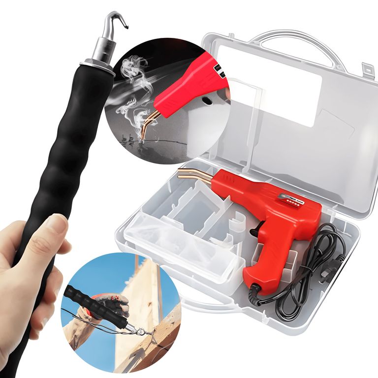 Gancho Atador de Alambre + Soldador de Plástico Multiuso