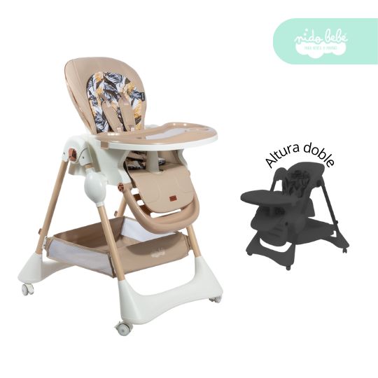 Silla De Comer doble altura modelo trevol beige