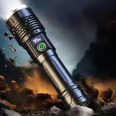 GENERICO - LINTERNA TACTICA POTENTE 2500 LM