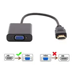 GENERICO - Cable adaptador hdmi a vga 1080p hd pc monitor pantalla