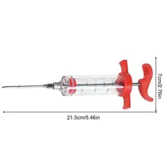 GENERICO - Inyector Jeringa de carne marinadas condimentos para pollo o pavo