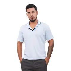 J JERAOUS - POLO CAMISERO JERAOUS VALOIS MANGA CORTA Celeste