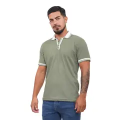 J JERAOUS - POLO CAMISERO JERAOUS BRIAR MANGA CORTA Verde Manzana