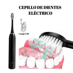 GENERICO - Cepillo de Dientes Eléctrico con Repuestos Recargable Hombre