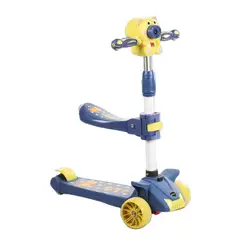 GENERICO - Scooter Burbujero Musical con Luces Led Azul