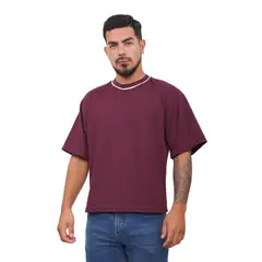 J JERAOUS - POLO BOXY JERAOUS NEO FIT MANGA CORTA Guinda