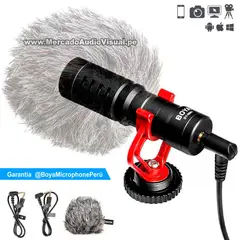 BOYA - - BY-MM1 - Micrófono de Cañon Boom - para camaras y smartphone