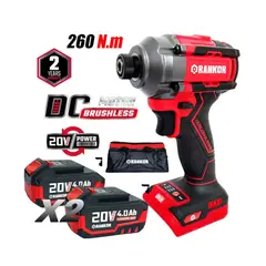 RANKOR - ATORNILLADOR DE IMPACTO 1 /4" RLIS20001 20V 2BAT BRUSHLESS