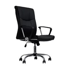 OFIDEAS - Silla Giratoria Joy Cuero Negro