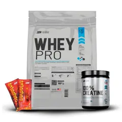 Whey Pro 3Kg Chocolate+Creatina 250Gr+2 Diabolus