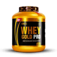 LEVEL PRO - Whey Gold Pro 3kg Cookies+Creatina Universe Nutrition 250Gr+2 Diabolus