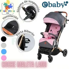 EBABY - COCHE MALETA LAINI - ROSADO