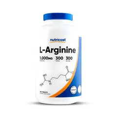 NUTRICOST - L-Arginina 1000 MG tabletas de aminoácidos - 300 tabletas