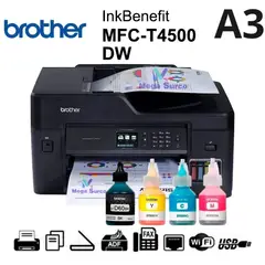 Brother - Impresora Multifuncional A3 MFC-T4500 Wifi Duplex ADF