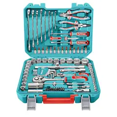 TOTAL TOOLS - Set de Herramientas y Rachet 100pzs Maletín THKTHP21006