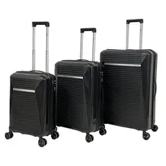 DUKAP - Set de Maletas Juego de 3 Singapure Negro