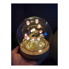 GENERICO - Lampara Decorativa tipo Esfera con Tulipanes