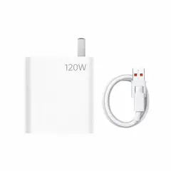 GENERICO - Cargador Turbo Charge para Xiaomi 120w - Kit de Carga Rápida con Cable Reforzado