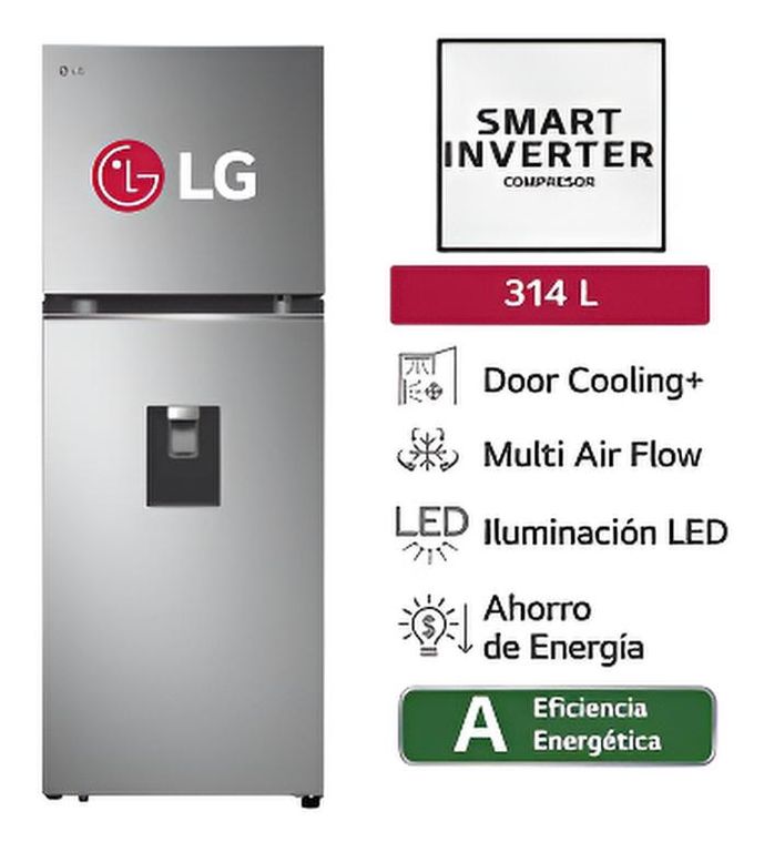 Refrigeradora GT31WPP 314L Door Cooling Top Mount Plateada
