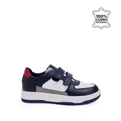 RABBIT - Zapatilla Casual MARIO-2506 AzulBlanco Cuero