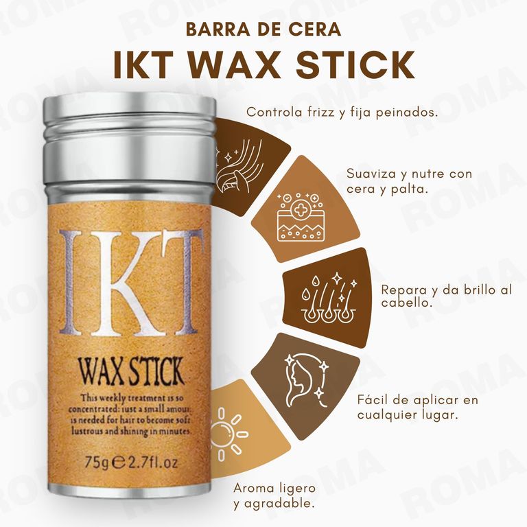 PACK 2 BARRA DE CERA FIJADORA PARA EL CABELLO IKT