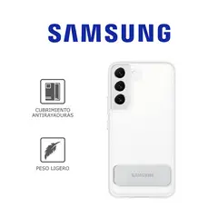 SAMSUNG - Case Clear Standing Cover EF-JS906 Para Galaxy S22+ Transparente