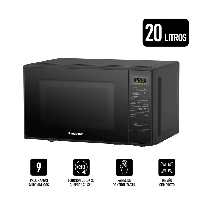 Horno microondas 20Lt Nn-Sb25Jbrpk Negro