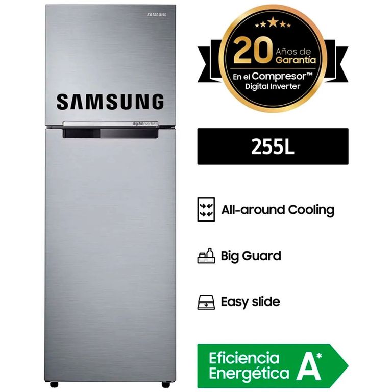 Refrigeradora All Around Cooling 255Lt RT25FARADS8 -Plata
