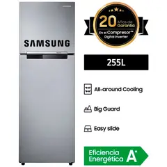 SAMSUNG - Refrigeradora All Around Cooling 255Lt RT25FARADS8 -Plata