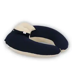 ACOLCHONADITOS - COJIN DE LACTANCIA - AZUL CON BEIGE