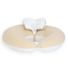 ACOLCHONADITOS - COJIN DE LACTANCIA - BEIGE CON BLANCO