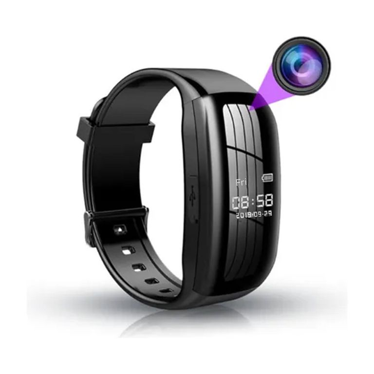 Cámara reloj Pulsera Banda espía 1080P D5V video foto audio