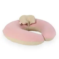 ACOLCHONADITOS - COJIN DE LACTANCIA - BEIGE CON PALO ROSA