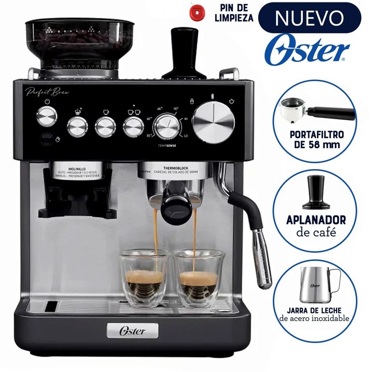 Cafetera Espresso Perfect Brew BVSTEM7301 con Molinillo