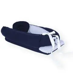 ACOLCHONADITOS - NIDO COLECHO - AZUL CON RAYAS PLOMAS