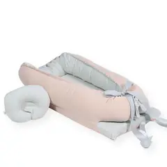 ACOLCHONADITOS - NIDO COLECHO - FLAMINGO CENIZA