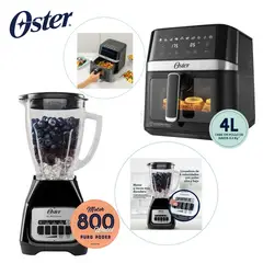 OSTER - Combo Licuadora 1.5 Litros + Freidora de Aire Digital de 4 Lts