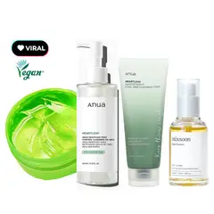 MIXSOON - BEST SELLER BEAN ESSENCE Y ANUA DOBLE LIMPIEZA