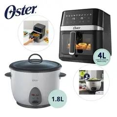 OSTER - Combo Freidora de Aire Digital de 4 Lts + Olla Arrocera 1.8 Lts