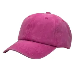 GENERICO - Gorra Casual unisex Vintage o prelavado Fucsia Unisex Prelavada modelo béisbol
